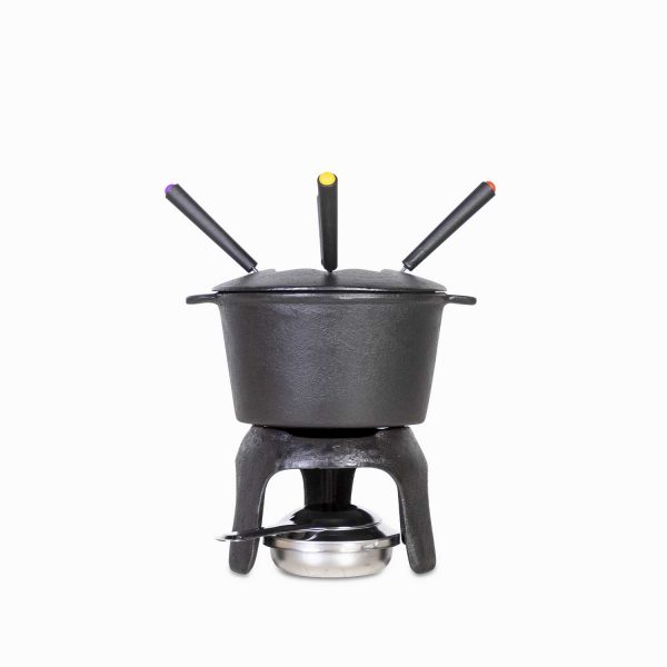 Fondue negro en hierro fundido - Imagen 3