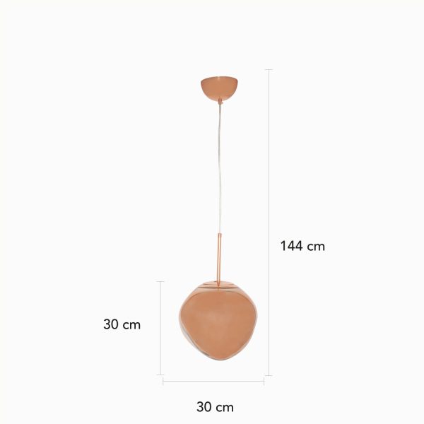 Lámpara de Techo Grande Acrílico Rosado - Imagen 3