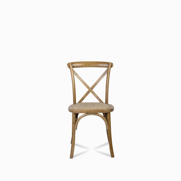 Silla Caña en gris antiguo en X - Imagen 4