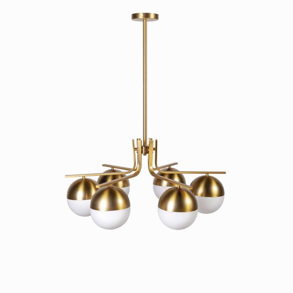 Lámpara Estrella 6 globos Brass - Imagen 5