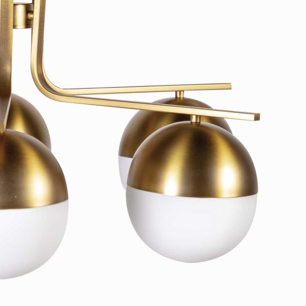 Lámpara Estrella 6 globos Brass - Imagen 7