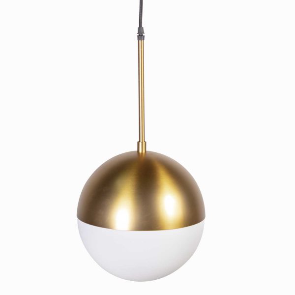 Lámpara Medio Globo Brass