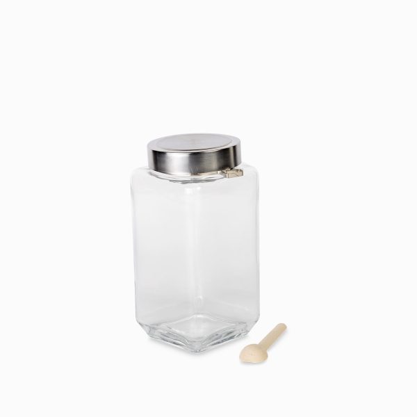 Recipiente cubo con cuchara madera 1l - Imagen 4
