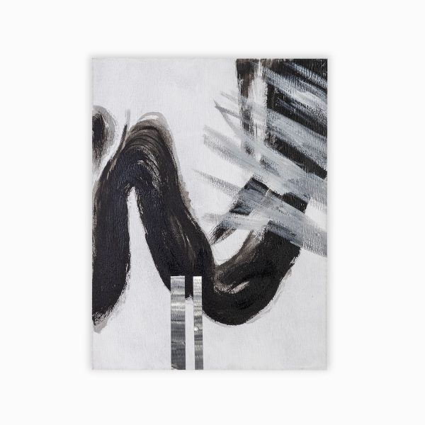 Cuadro cintas negras 2 80x60x3