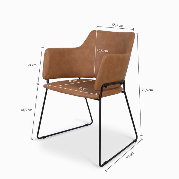 Silla comedor Dakota miel - Imagen 3