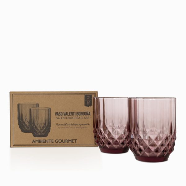 Vaso valenti borgoña 330ml setx2 - Imagen 2