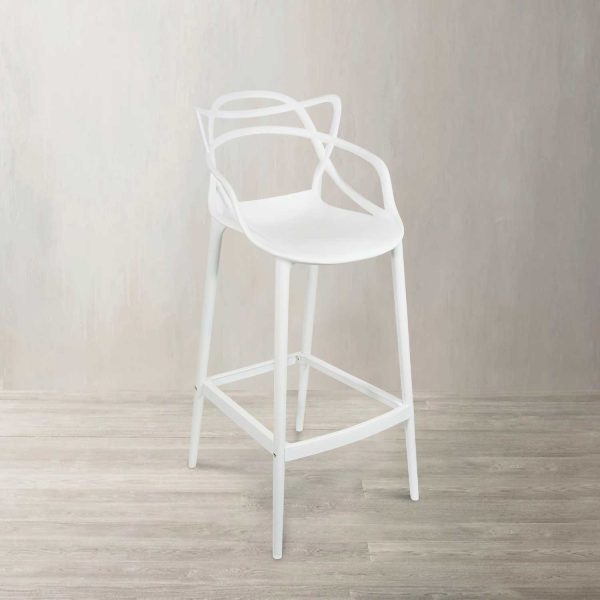Silla bar York blanca - Imagen 2