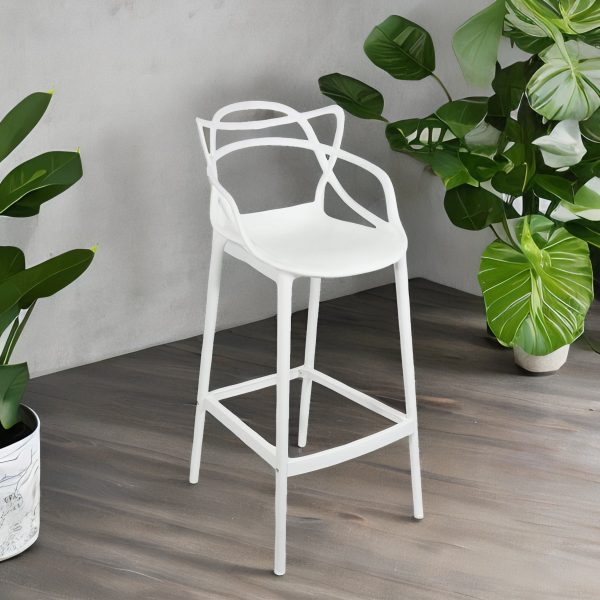 Silla bar York blanca - Imagen 4
