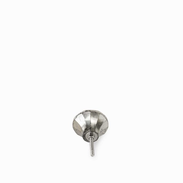 Pomo vidrio diamante plata - Imagen 3