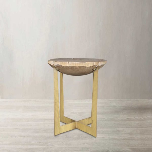 Mesita Tronco Oval Brass - Imagen 2