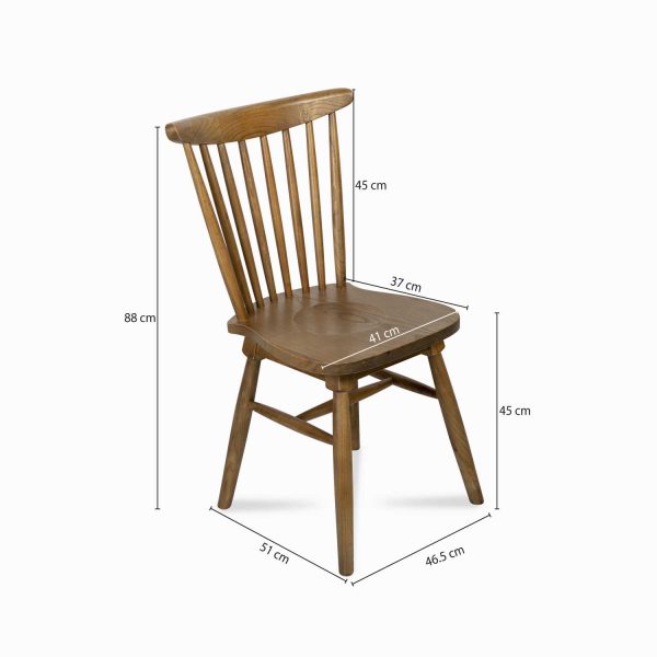 Silla Rayas en gris antiguo - Imagen 3