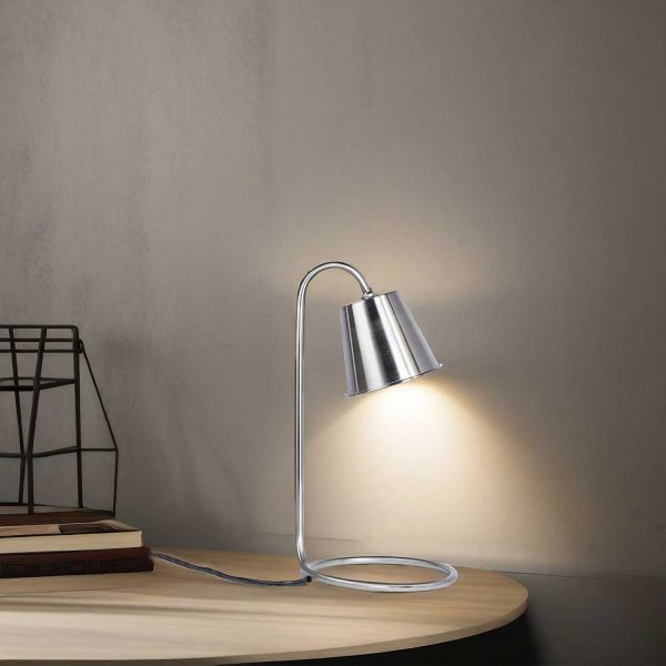 Lámpara Mesa Equo plateado - Imagen 4