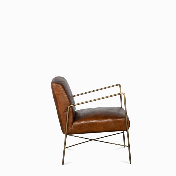 Silla Iron Cuero Miel - Imagen 5