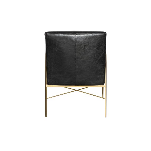 Silla Iron cuero negra - Imagen 4