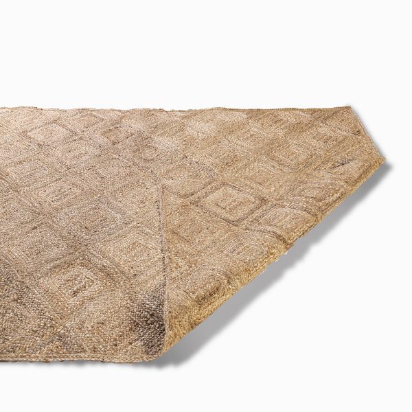 Tapete Yute rombos natural 200x300cm - Imagen 4