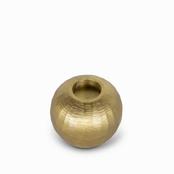 Candelabro dorado redondo 18.5x11cm - Imagen 5