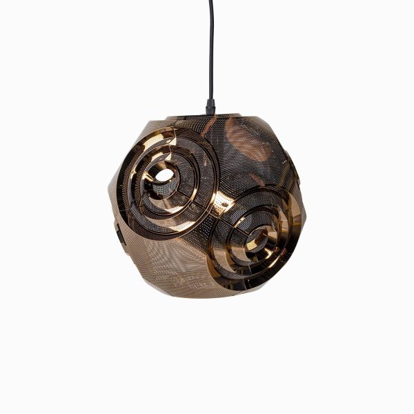 Lámpara Espiral Metal Copper