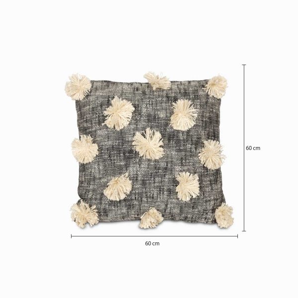 Cojin Pompones Beige - Imagen 3