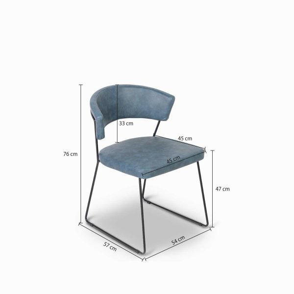 Silla de comedor Mod azul - Imagen 3
