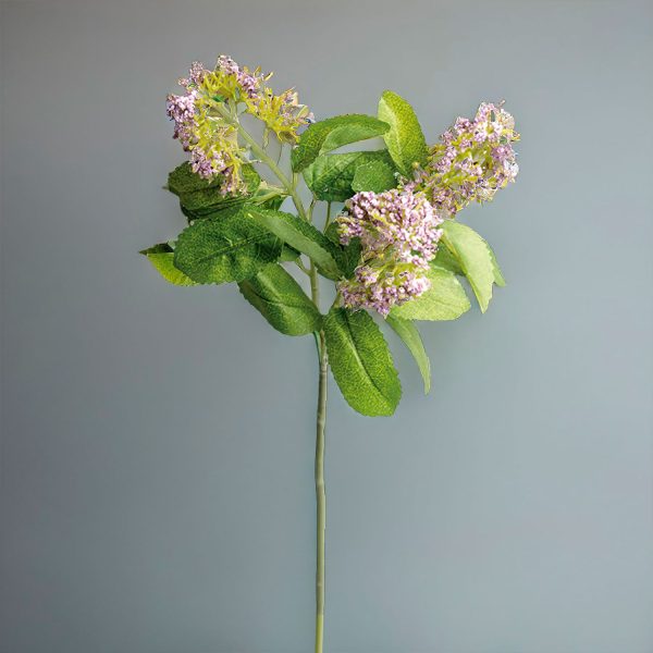 Flor de Tallo Morada 35 cm - Imagen 4