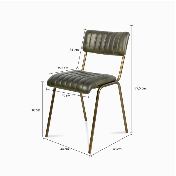 Silla Jude iron verde - Imagen 4