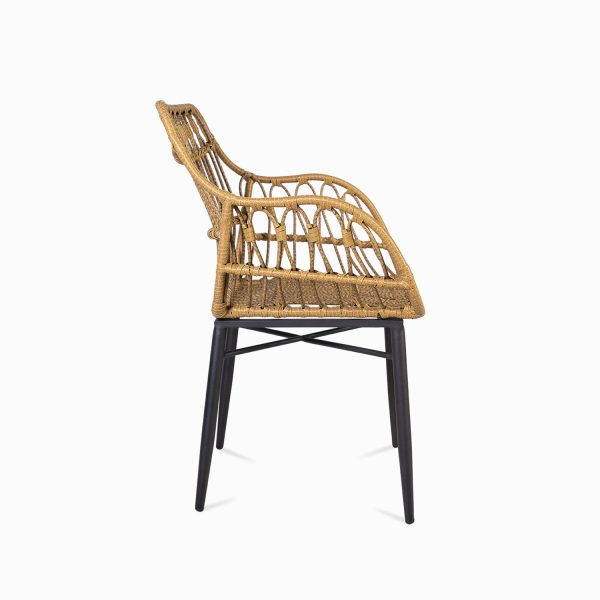 Silla de comedor en rattan ovalada - Imagen 4