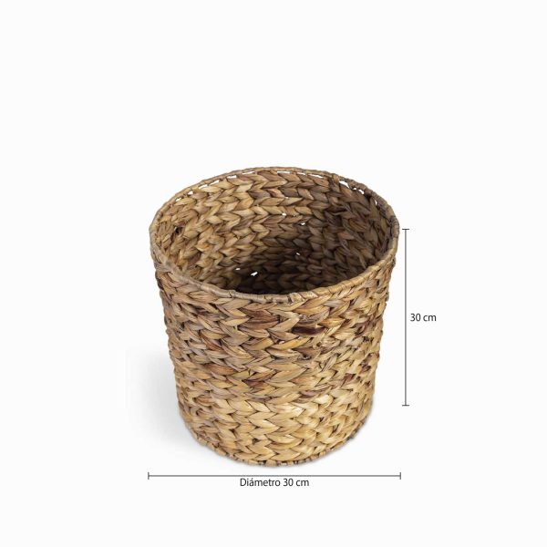 Canasto Circular jacinto de agua 30 cm - Imagen 3