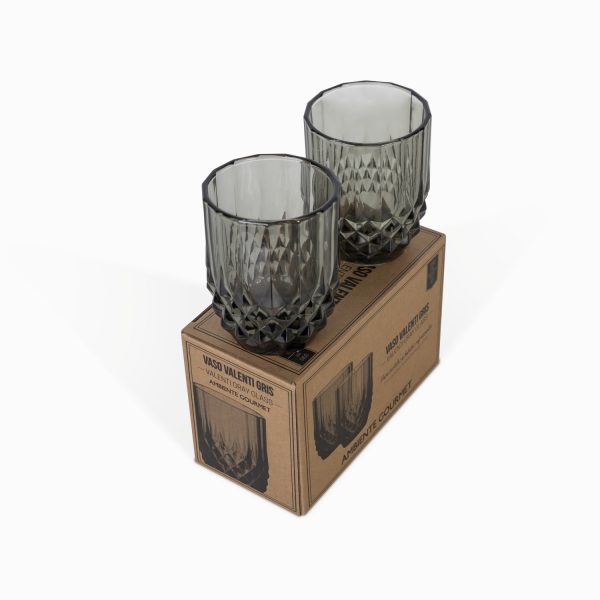 Vaso valenti gris 330ml setx2 - Imagen 3