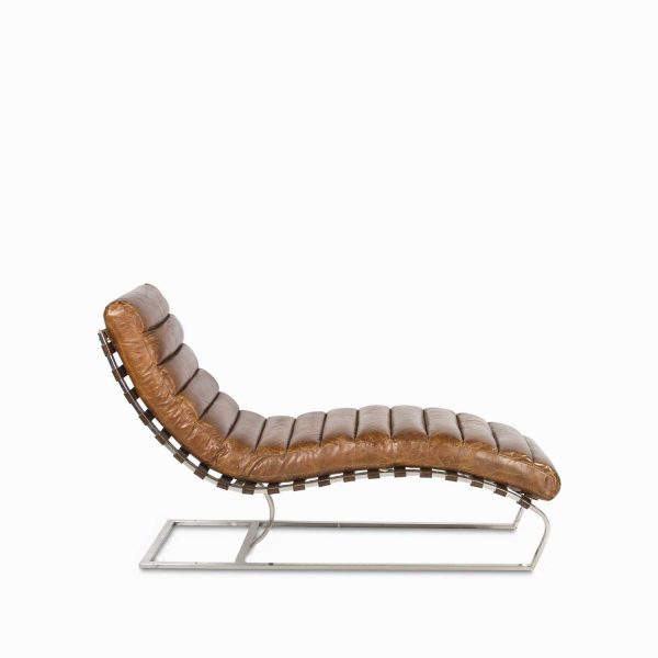 Silla cuero relax miel - Imagen 5