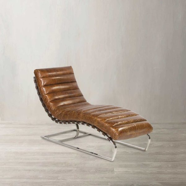 Silla cuero relax miel - Imagen 2