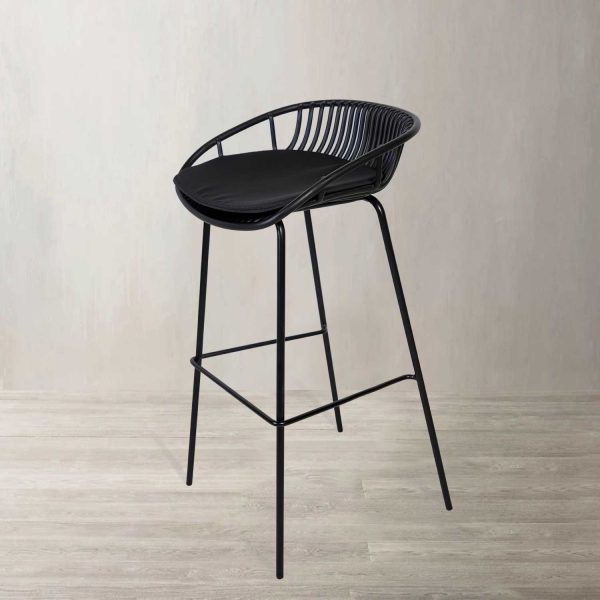 Silla Bar Lodi negra - Imagen 2