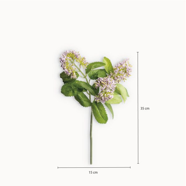 Flor de Tallo Morada 35 cm - Imagen 3