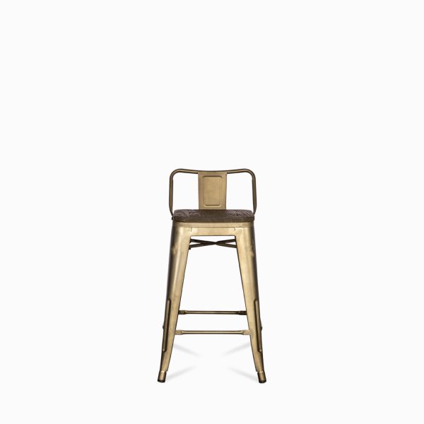 Silla counter Industrial madera Gun