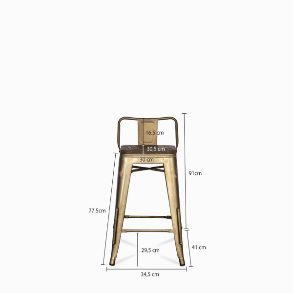 Silla counter Industrial madera Gun - Imagen 3
