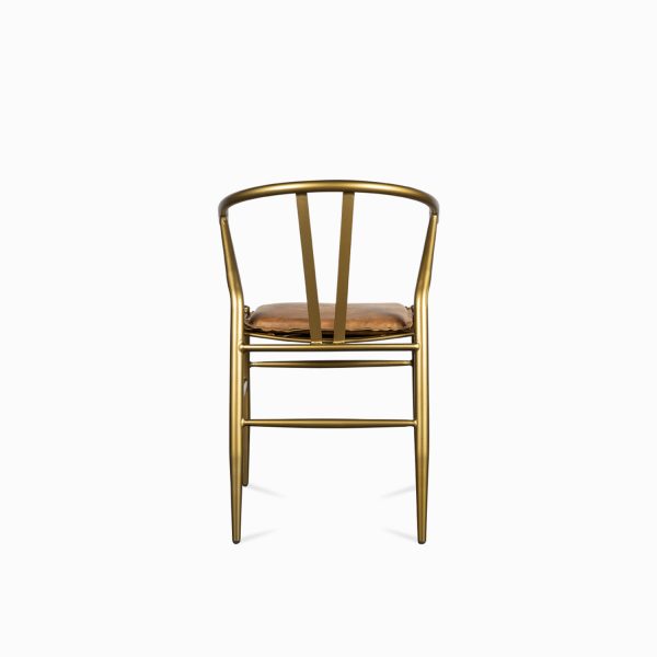 Silla luna cuero cognac - Imagen 5