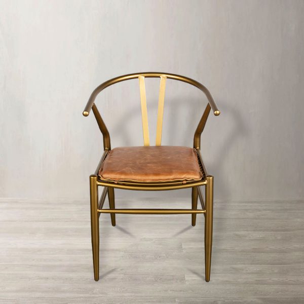 Silla luna cuero cognac - Imagen 2