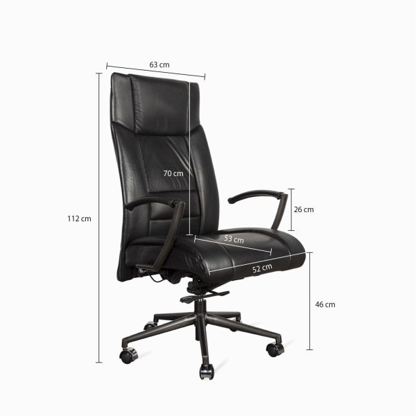 Silla escritorio Delux negra - Imagen 3