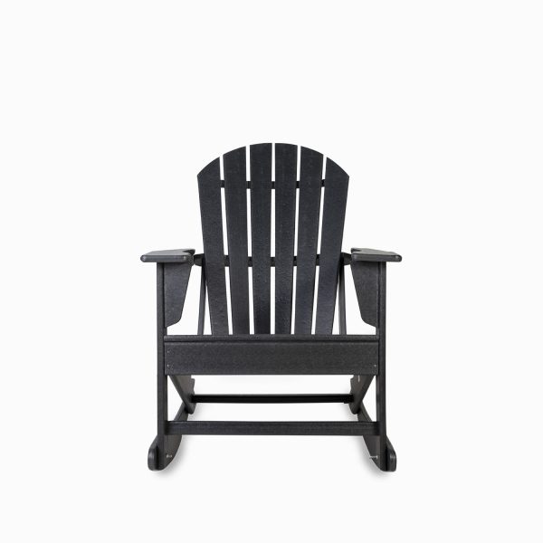 Mecedora de jardín negra - Imagen 4