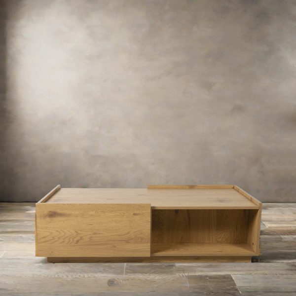 Mesa centro mill color madera 35x120x60 - Imagen 4
