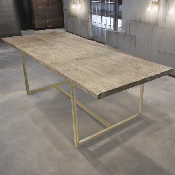 Mesa de comedor T Brace dorada - Imagen 4