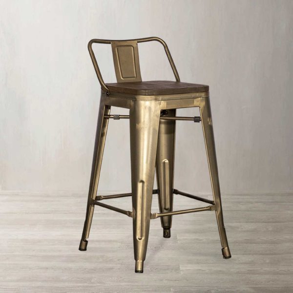 Silla counter Industrial madera Gun - Imagen 2