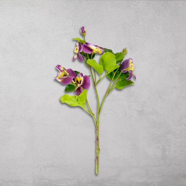 Flor Viola morada 46cm - Imagen 2