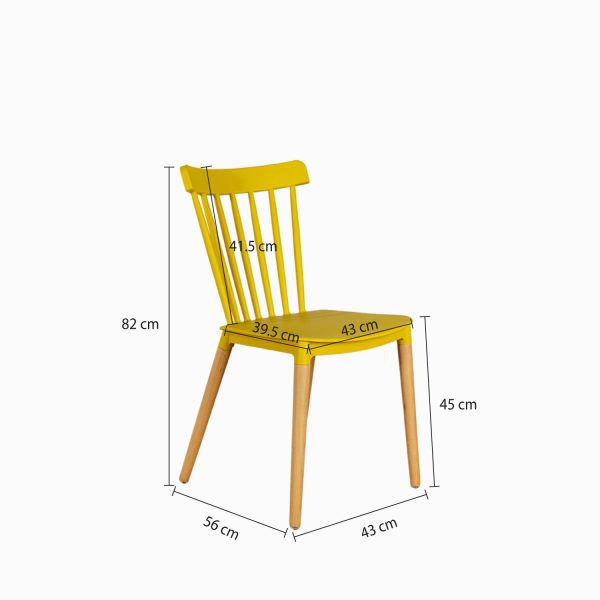 Silla Rail amarilla - Imagen 2