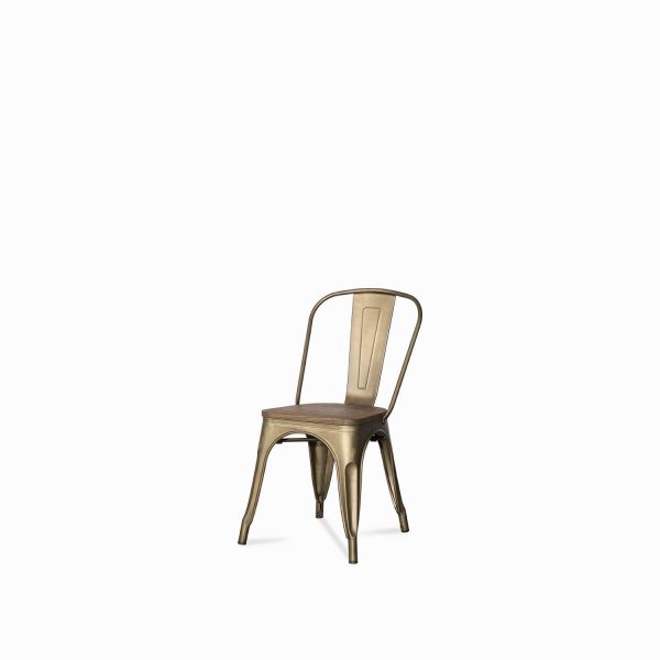 Silla de comedor Industrial en madera Gun - Imagen 4