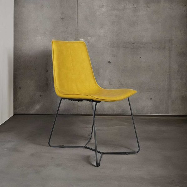Silla de comedor Slope mostaza - Imagen 4