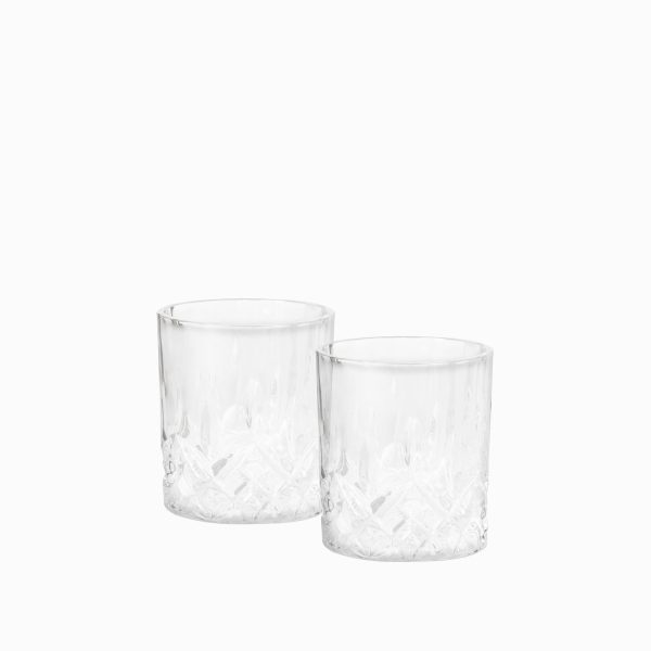 Vaso corto carat en vidrio 280ml setx2