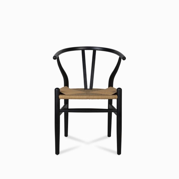 Silla negra en v
