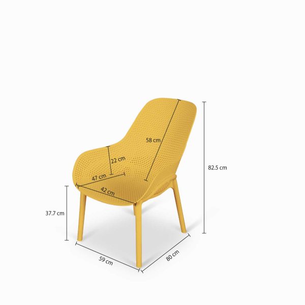 Silla Bavaro amarilla - Imagen 2