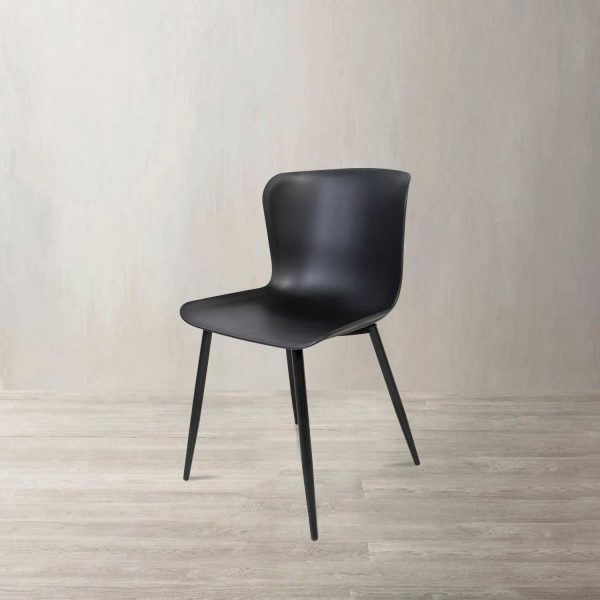 Silla de comedor Negra