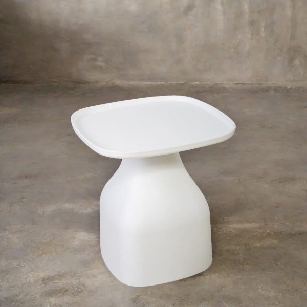 Mesa auxiliar breton blanca 38x48x48 - Imagen 3